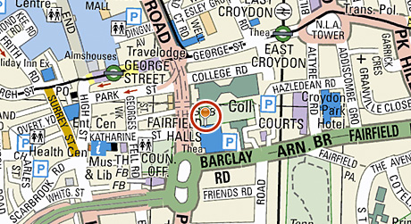 Fairfields Hall Map